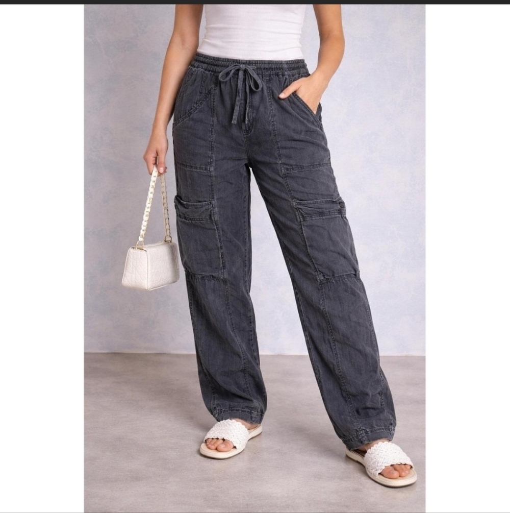 FREE PEOPLE Feelin’ Good Utility Pull-On Pants SIZE M
